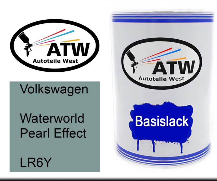 Volkswagen, Waterworld Pearl Effect, LR6Y: 500ml Lackdose, von ATW Autoteile West.